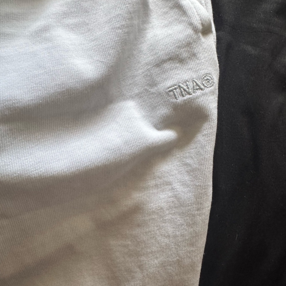 TNA White Sweat shorts with Subtle Logo